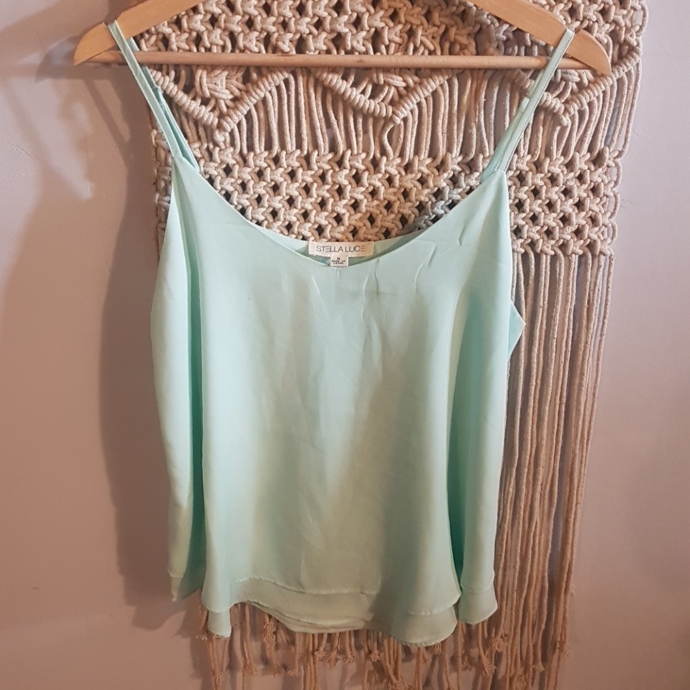 Blue tank top